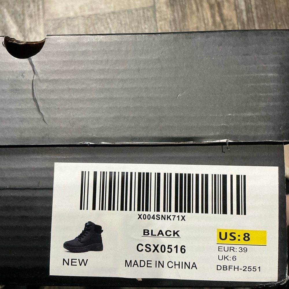women’s Slipper Resistant and Waterproof Black Boots Size 8 - Picture 15 of 16